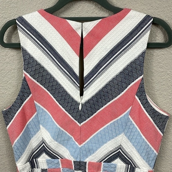 NWT Adelyn Rae Striped Cotton Summer Romper Casual Vacation Sz L - Picture 6 of 11